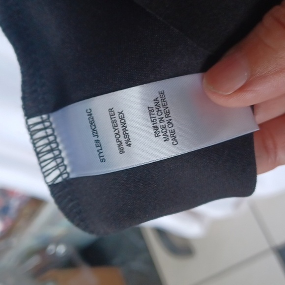 Jolie & Joy Faux Suede Patchwork Raw Hem Side Zip Mini Skirt, Jr sz L - Picture 5 of 6